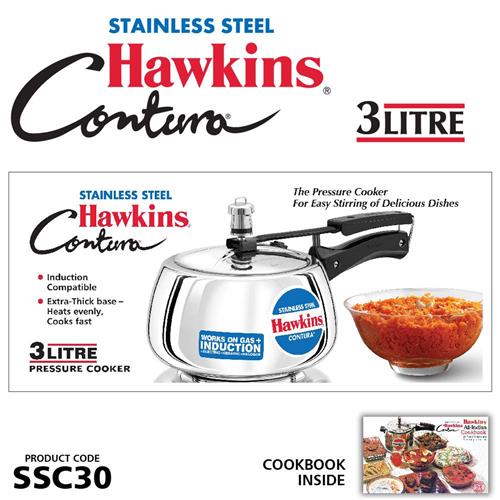 HAWKINS CONTURA COOKER SSC30 3LTR